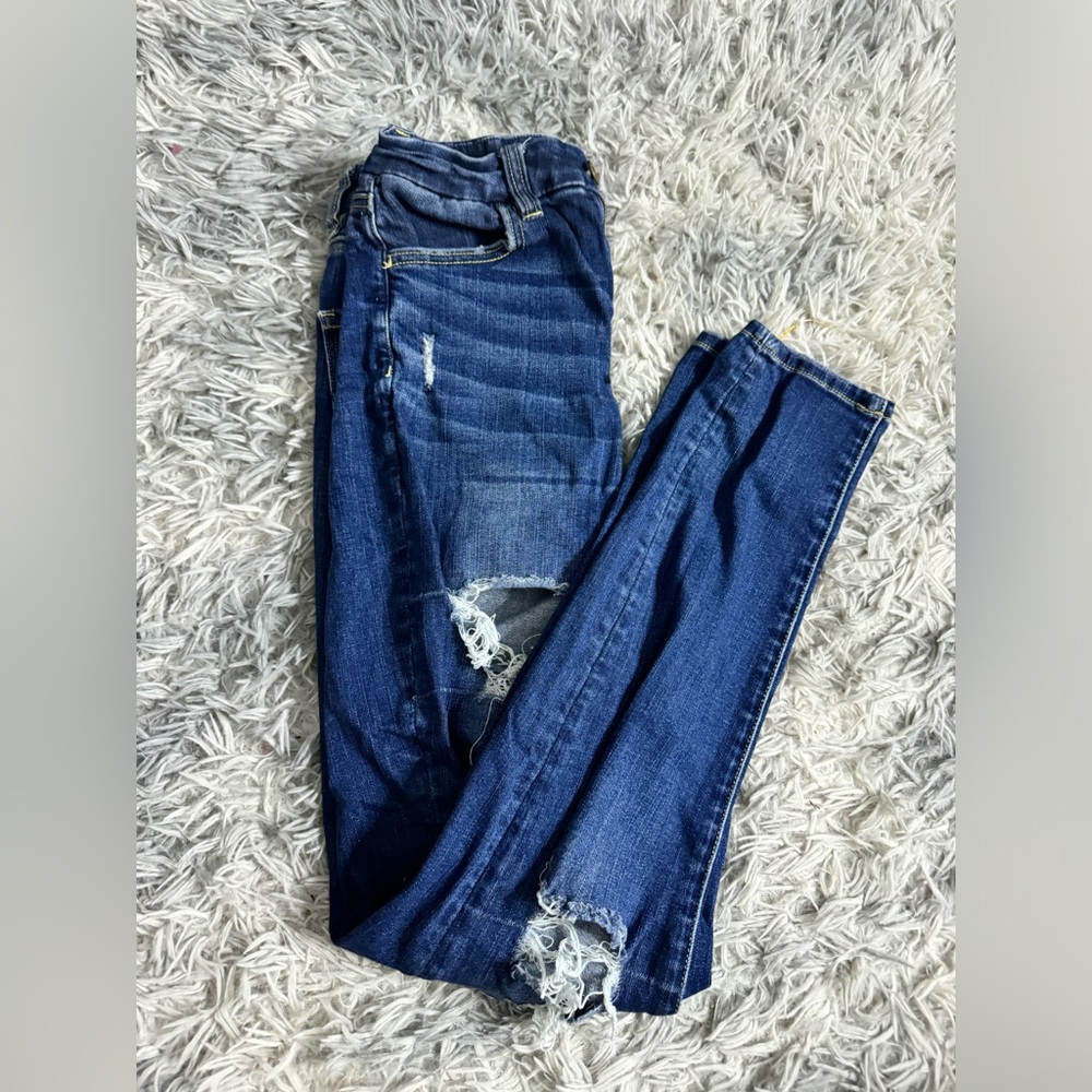Womens American Eagle Ripped Skinny Jeans